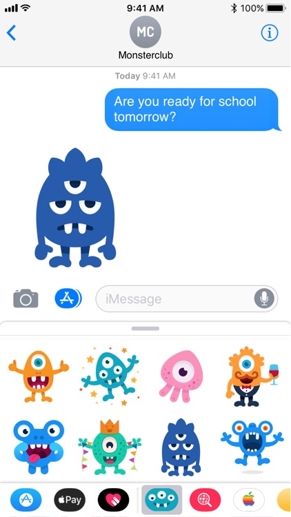 Happy Monster stickers