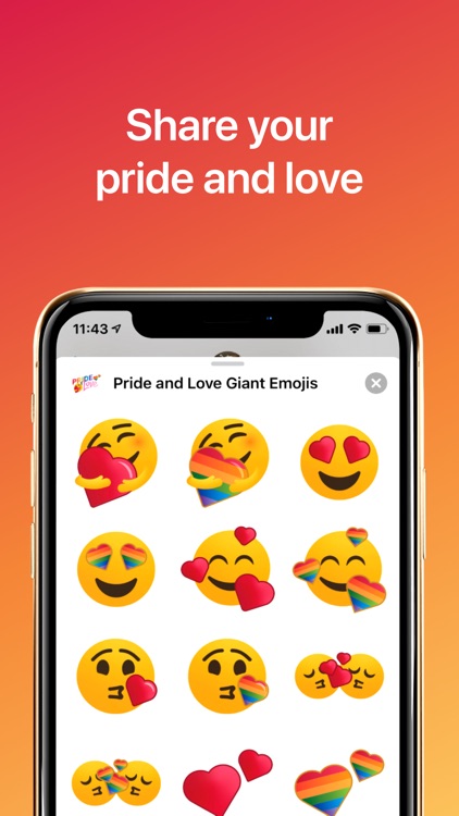 Pride and Love Giant Emojis