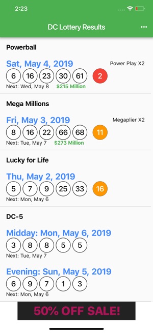 DC Lotto Results