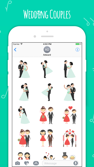 Wedding Couple Emoji's screenshot 2