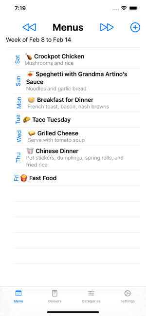 Weekly Dinner Planner(圖1)-速報App