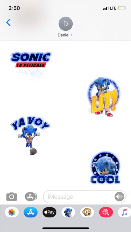 Stickers de Sonic La Película