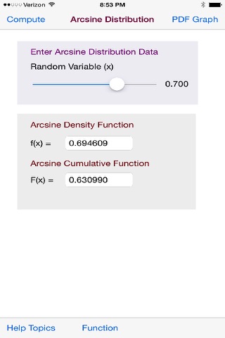 Arcsine Distribution screenshot 3