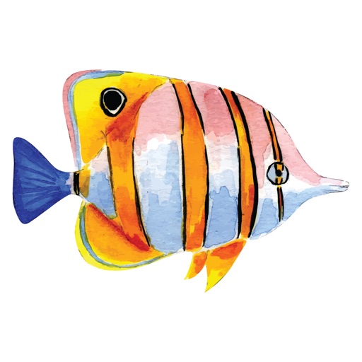 Watercolor Sea Life Emojis iOS App