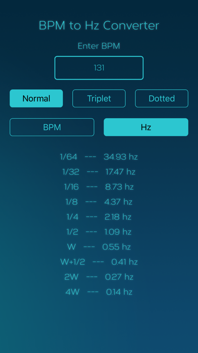 BPM to MS Converter Screenshot 2