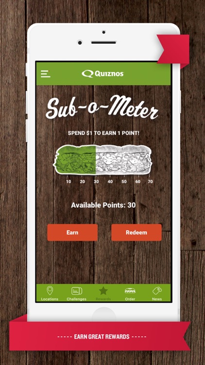 Quiznos Toasty Points
