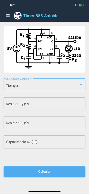 Calculadora Nodo Electrónico