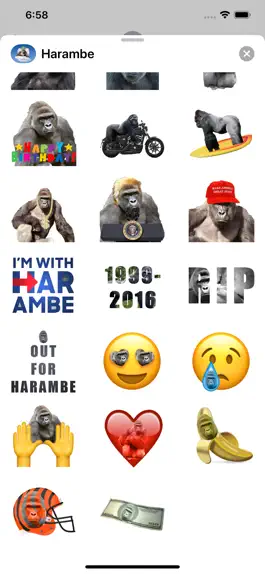 Game screenshot Harambe Sticker Pack apk