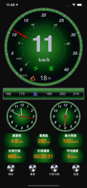 GPS時速表，指南針和海拔表(圖4)-速報App