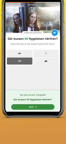 Game screenshot Lingio - Learn Swedish apk