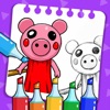 Draw Piggy Coloring Book ! - iPadアプリ