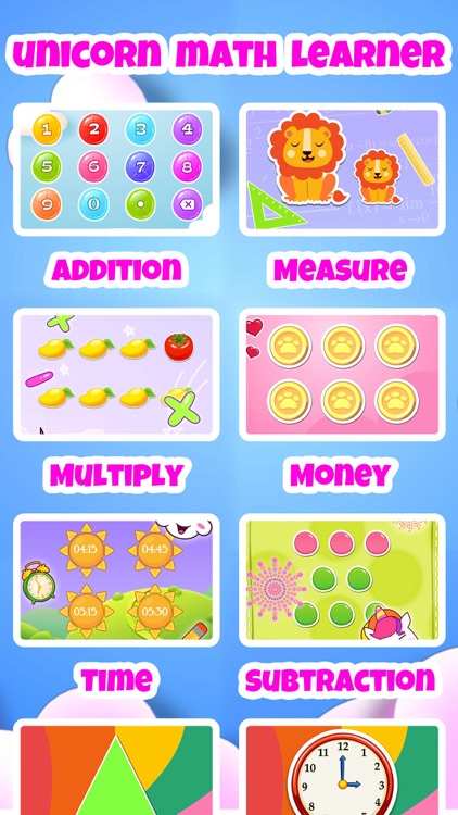 Baby Unicorn Girl Math Games screenshot-3