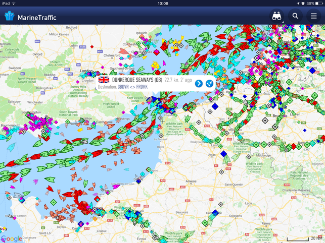 MarineTraffic - Ship Tracking Screenshot