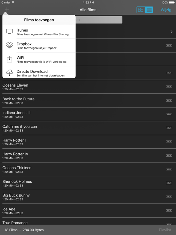 Movie Player 3 iPad app afbeelding 5