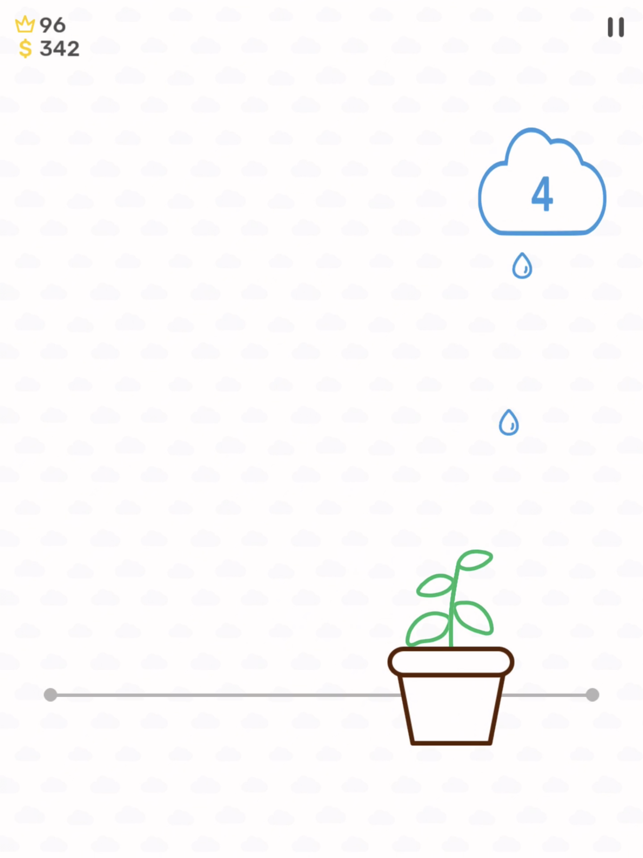 Screenshot del ricevitore di gocce di pioggia