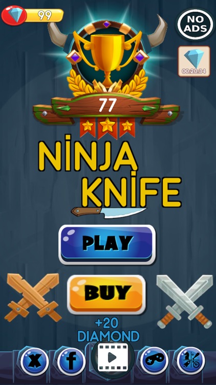 Ninja Knife Hit Game screenshot-4