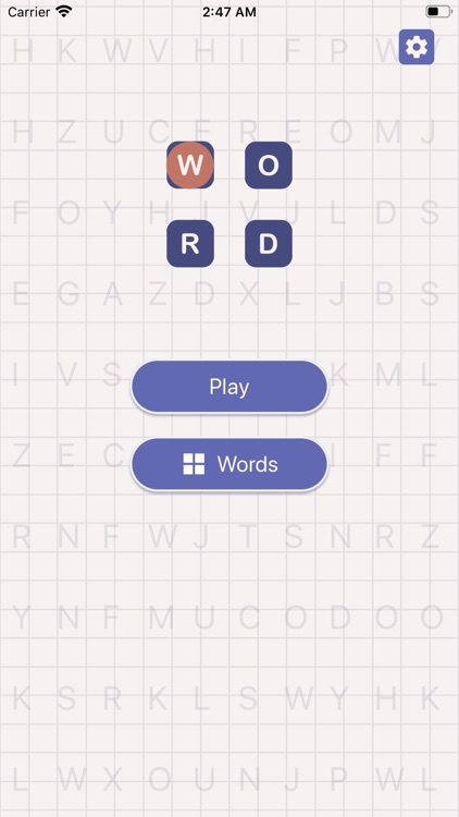 X Word Search