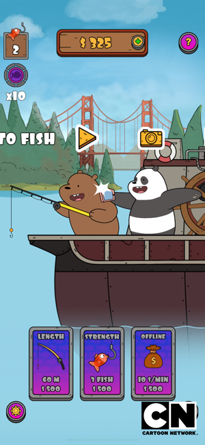 We Bare Bears: Crazy Fishing(圖2)-速報App