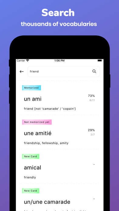 Memorize: Learn French Words screenshot 4