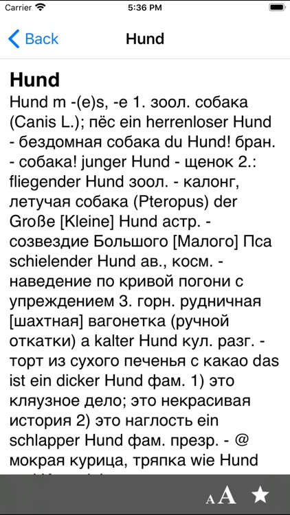 German-Russian dictionary DERU