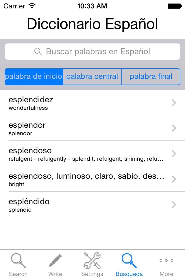 Spanish Dictionary English screenshot 2
