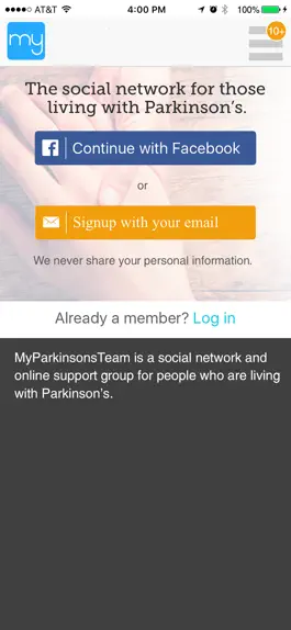 Game screenshot Parkinson's Social Network apk