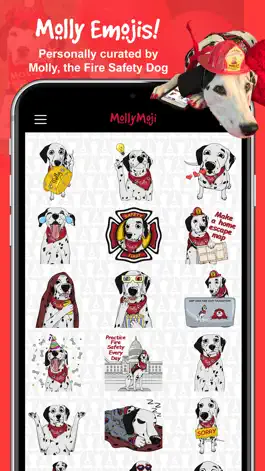 Game screenshot MollyMoji - Dalmatian stickers apk