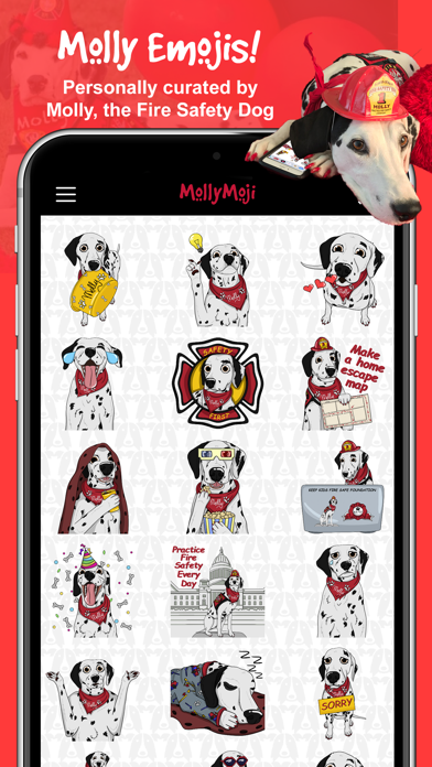MollyMoji - Dalmatian stickers screenshot 2