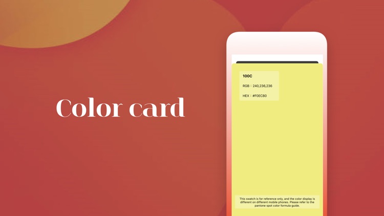 Textile Calculator-Color Card