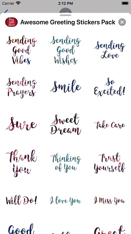 Awesome Greetings Sticker Pack screenshot-4