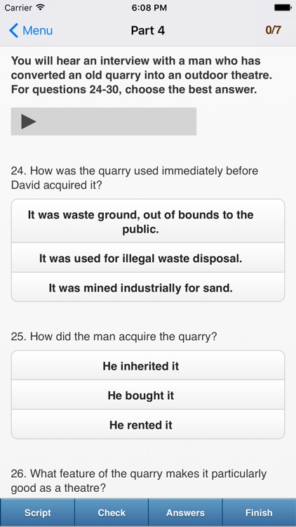 First Certificate Listening