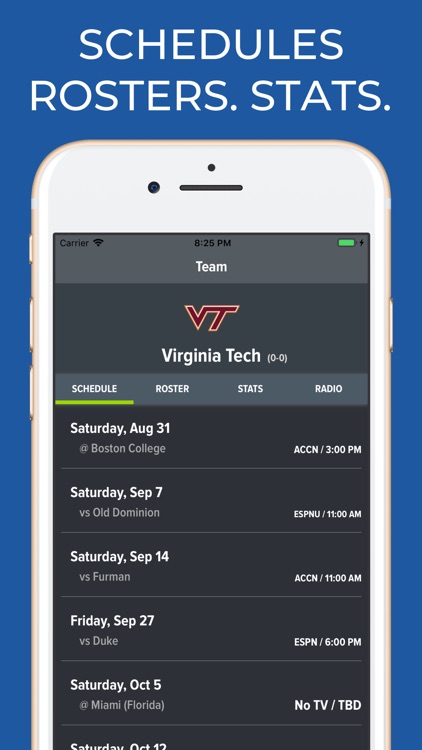 Virginia Tech Football screenshot-0
