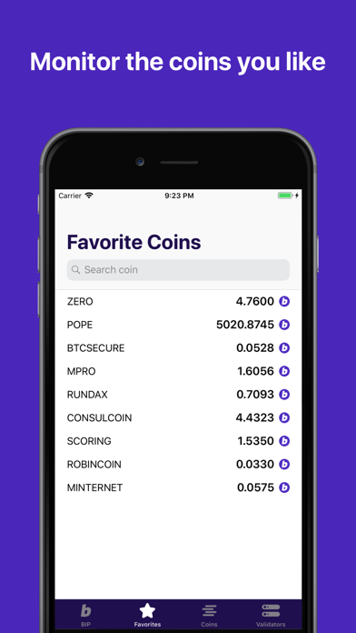 BIP Rate: Minter coins value screenshot 3