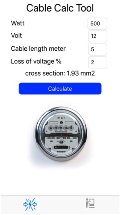 Cable Calc Tool screenshot 2