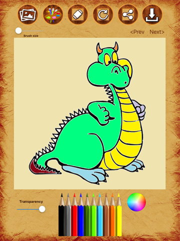 Dragon Coloring Drawing Book - náhled