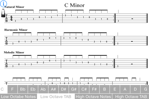 Minor Scales Guitar screenshot 2