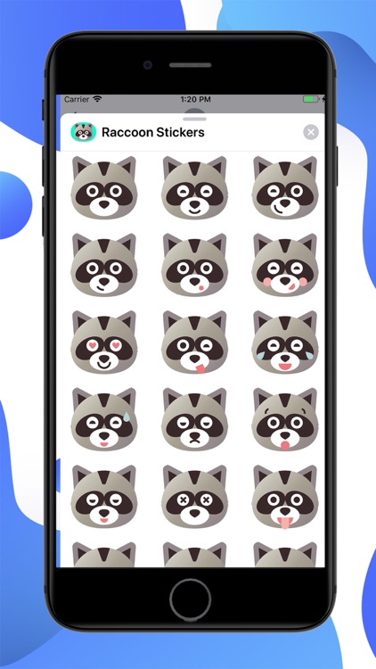 Raccoon Cartoon Stickers