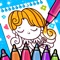 Let’s have a new exciting experience of kids coloring games with princess art drawing books