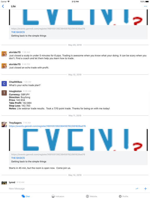 Screenshot #6 pour Trader Chat