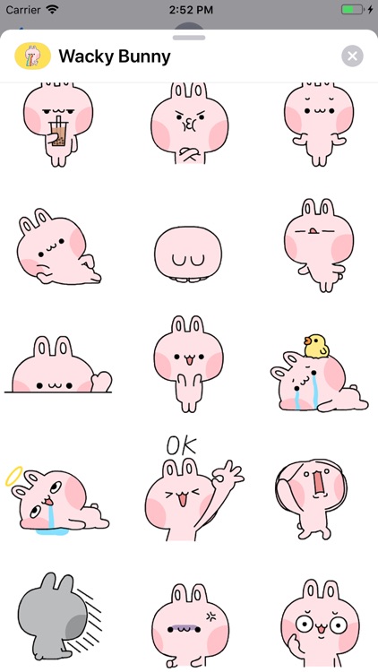 Wacky Bunny Animated Stickers