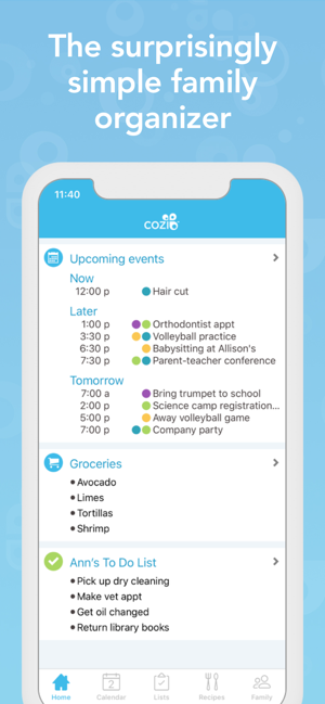 family diary app