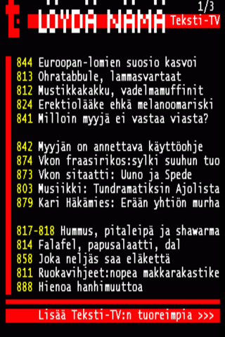 Teksti-TV (Suomi) screenshot 2