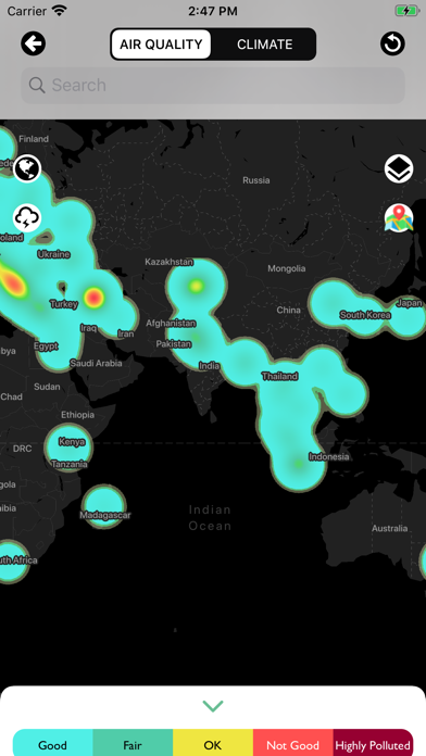 Air Quality Real-time Heat map screenshot 3