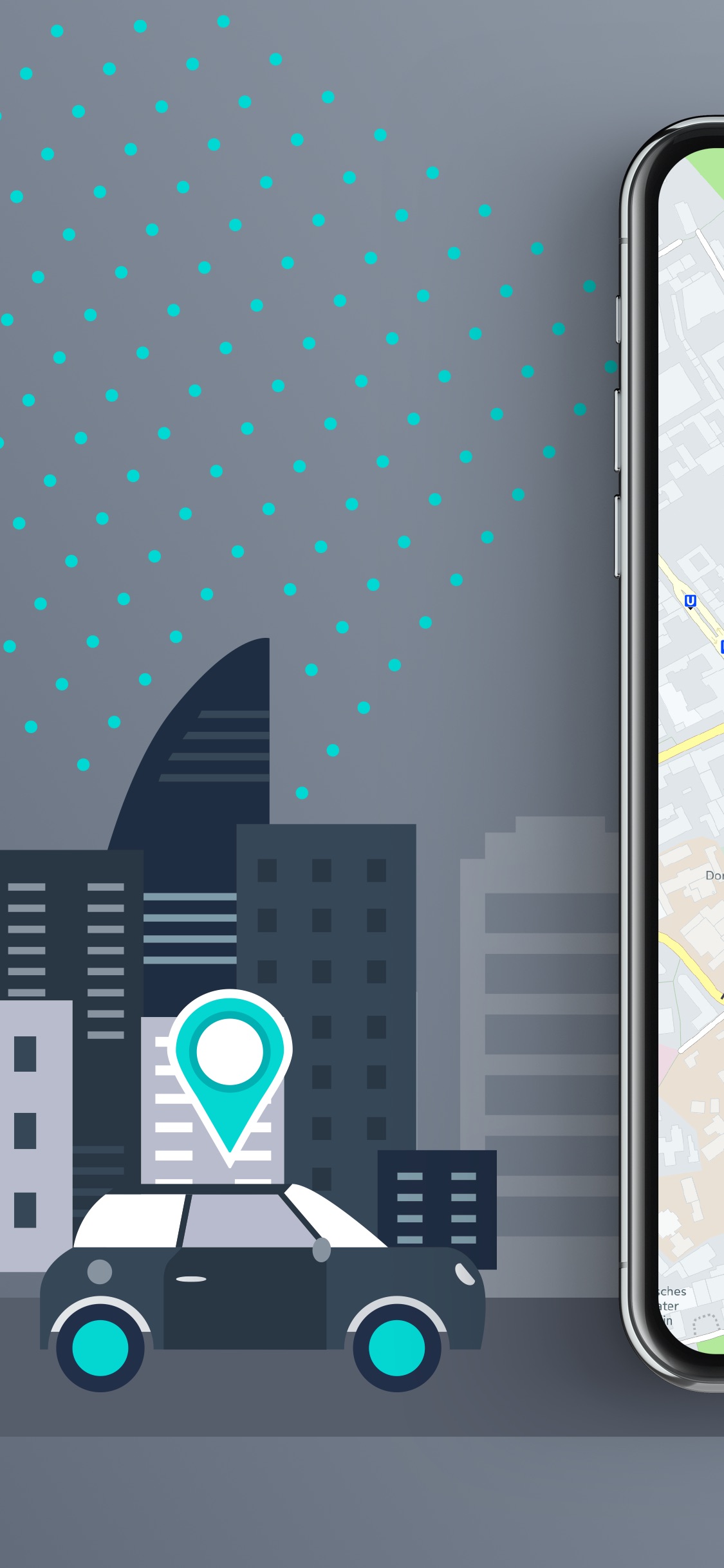 Screenshot do app HERE WeGo