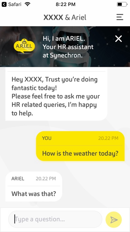 ARIEL Chatbot screenshot-3