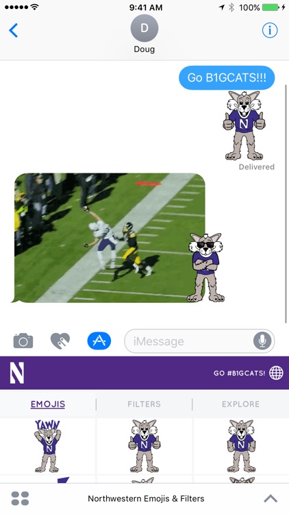 Northwestern Emojis & Filters