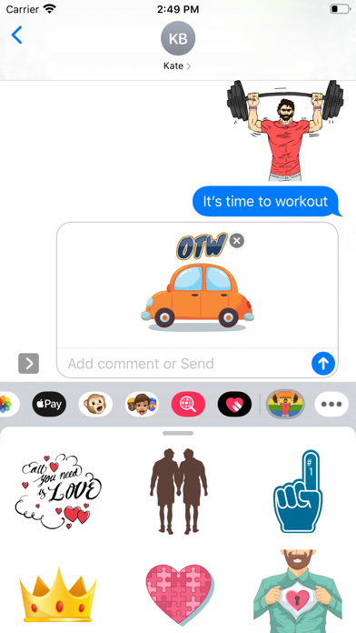 Gay Muscle Life Stickers screenshot 2
