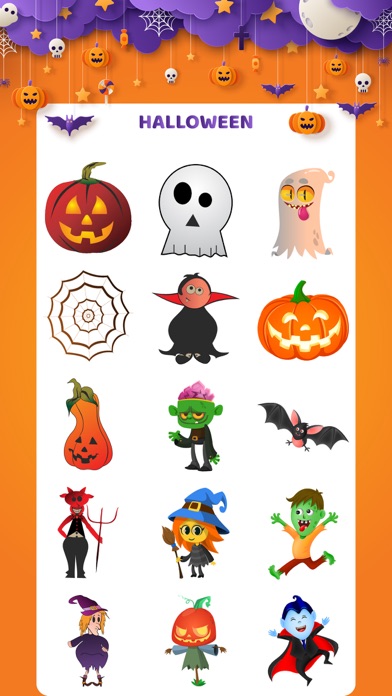Halloween Stickers Boo Pack IM screenshot 2