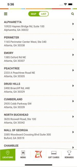 Zoes Kitchen On The App Store