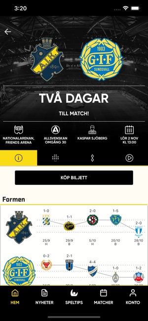 Aik Fotboll Live On The App Store